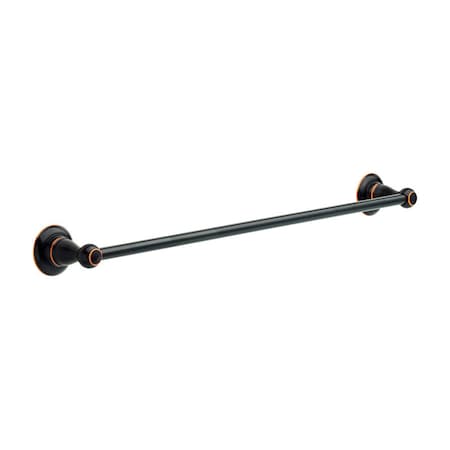 Liberty Hardware Delta Porter Oil Rubbed Bronze Towel Bar 24 in. L Die Cast Zinc 78424-OB1